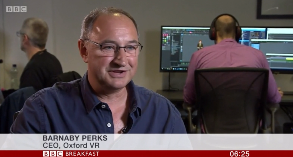 21st May BBC Breakfast interviews Oxford VR CEO Barnaby Perks