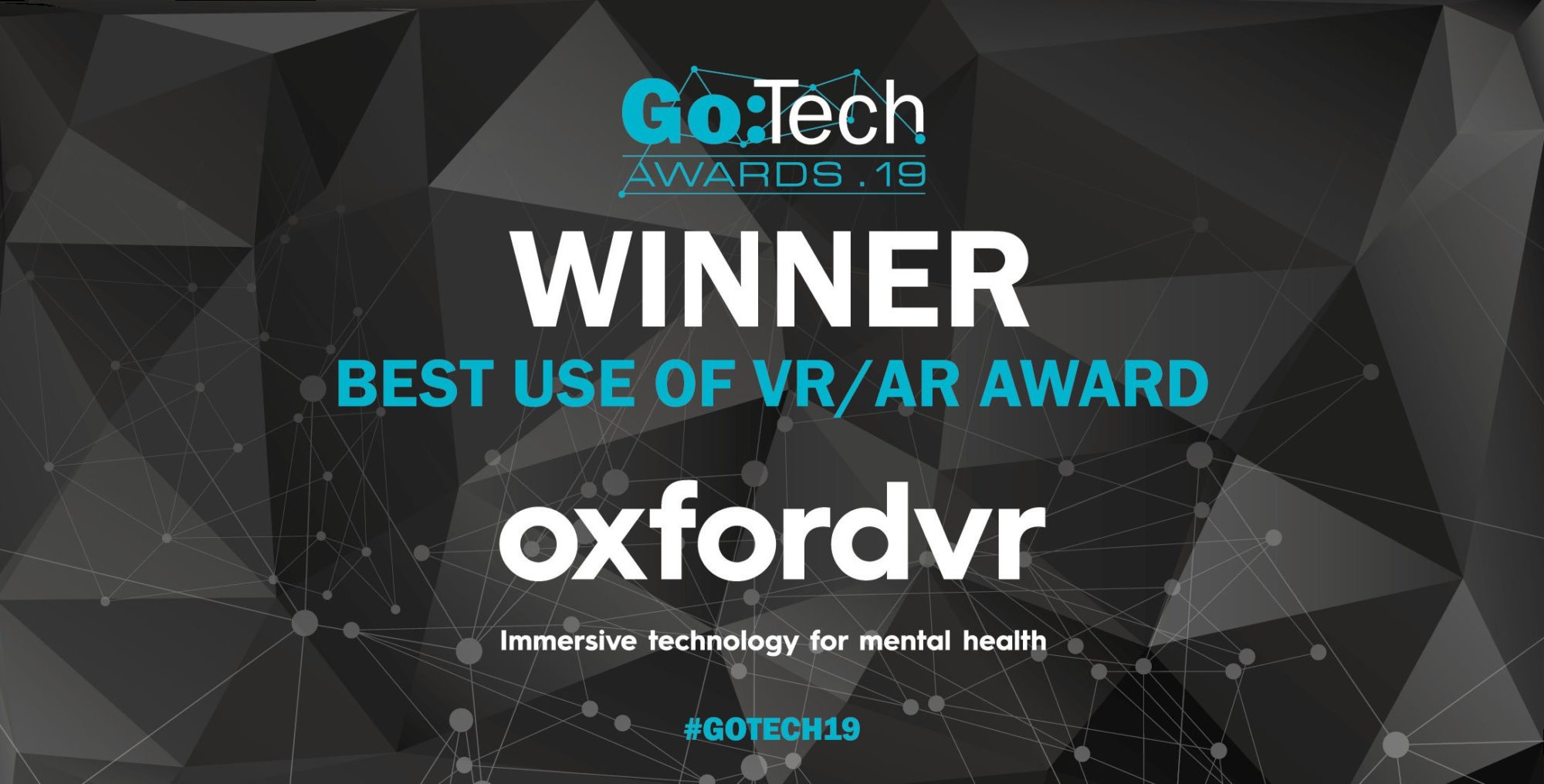 Oxford VR announced as winners at prestigious Go:Tech Awards 19
